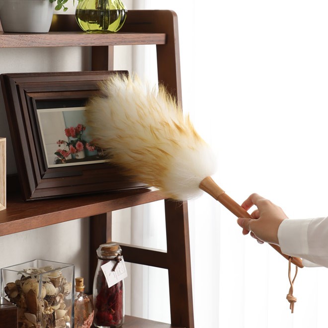 はたき 羊毛のホコリ取り ウールダスター Lサイズ ハンディモップ