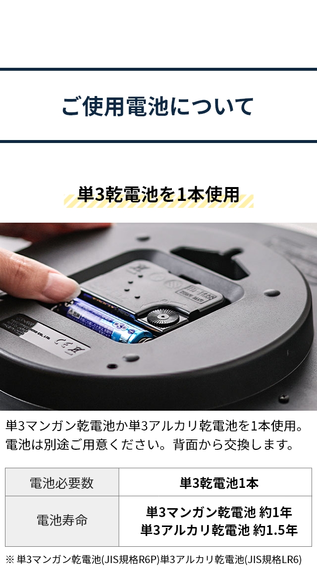 ±0 (プラスマイナスゼロ) ウォールクロック 壁掛け時計 ZZC-J030