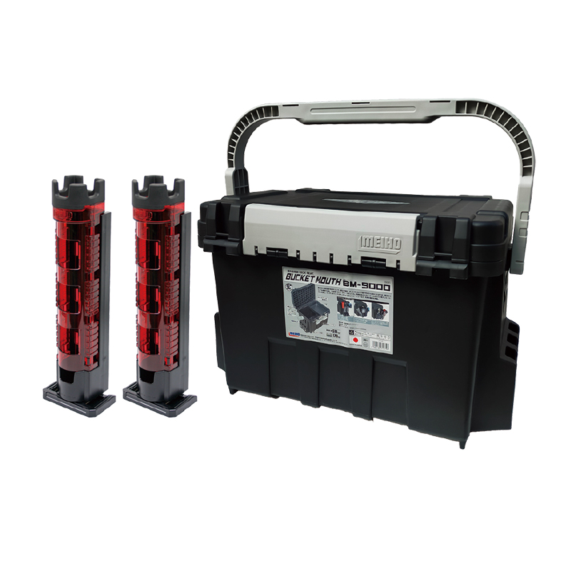 メイホウ（MEIHO） バケットマウス BM-9000 ブラック 釣り + ロッド