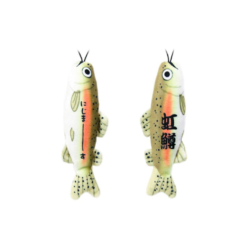 のびお魚シリーズ ストラップ 釣り マスコット ぬいぐるみ