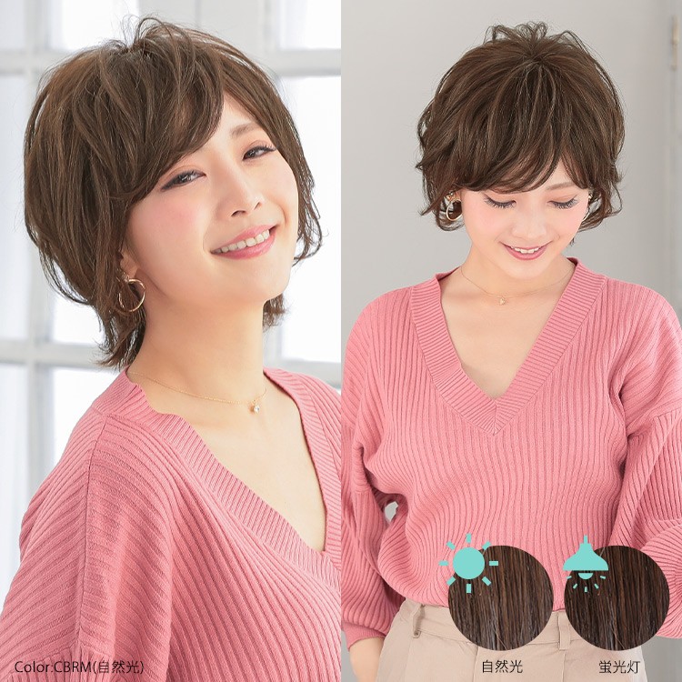 AQUADOLL VENUS 返品補償あり 医療用ウィッグ 人毛 mix ショート