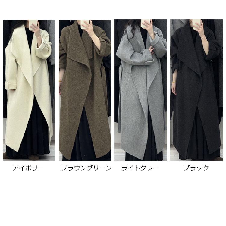 チェスターコート レディース ウール 秋冬 ロングコート アウター