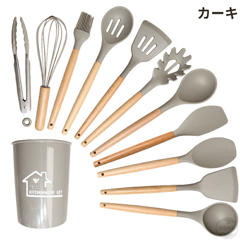 キッチンツール セット 12点セット シリコン製調理器具セット フライ