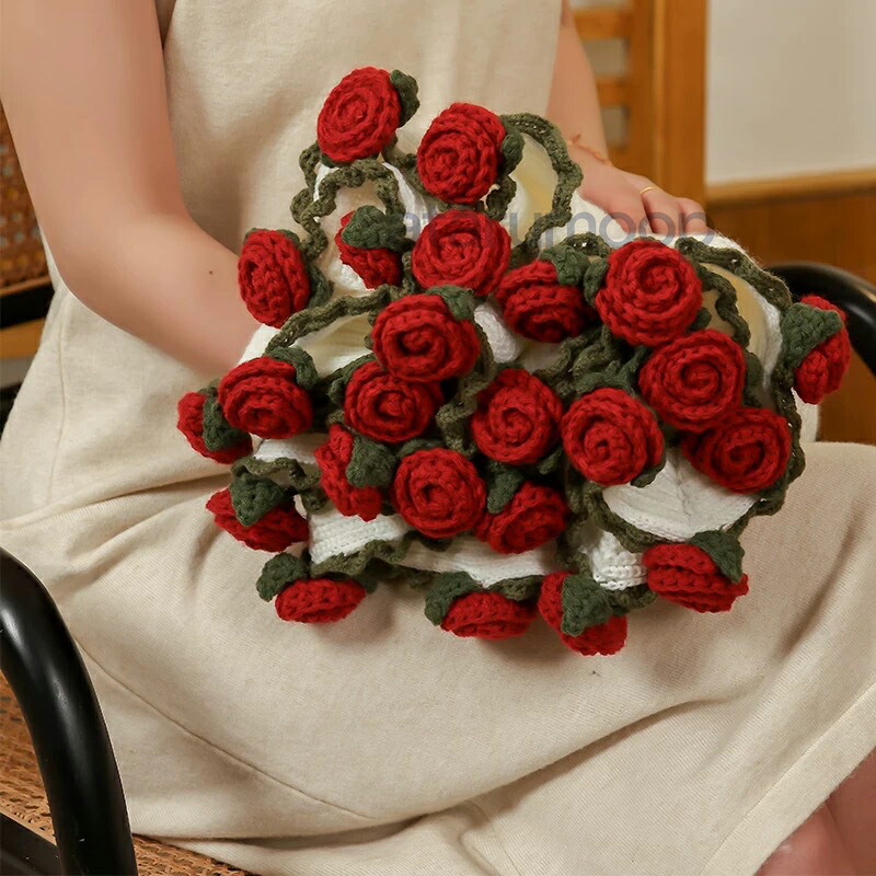 花束ブランケット 完成品 ブーケブランケット ニット製 手編みフラワー