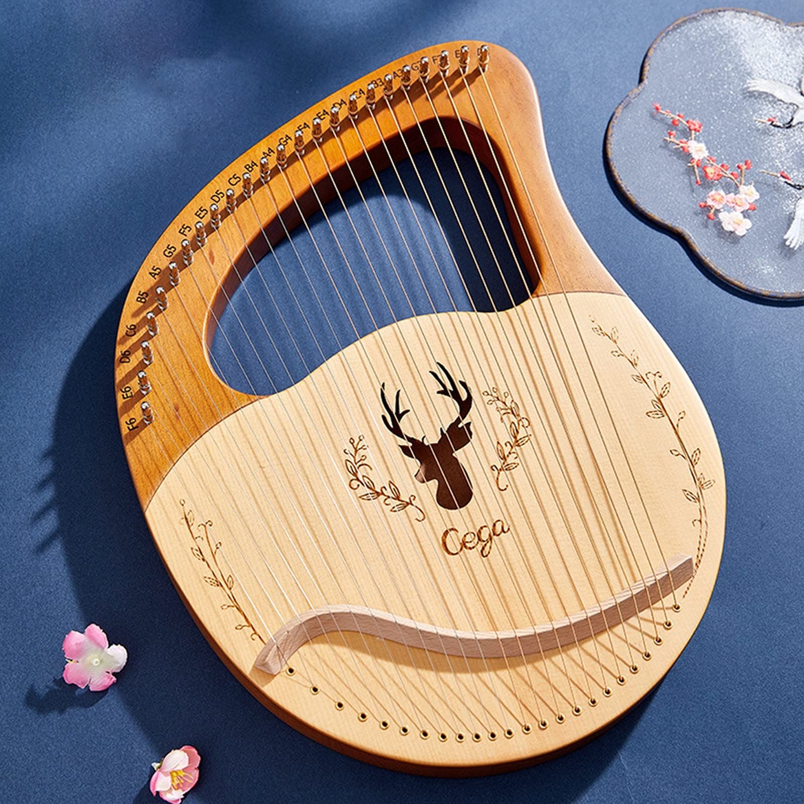 ライヤーハープ楽器リラハープ チューニングレンチ キャリーバッグ