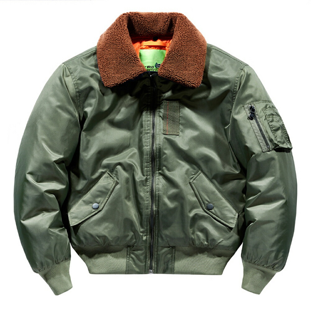ジャケット メンズ 秋冬 フライトジャケット MA-1 綿 スカジャン