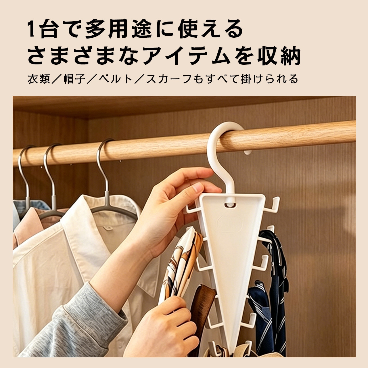 ハンガー収納ラック 3個セット 6個セット 選べる 省スペース