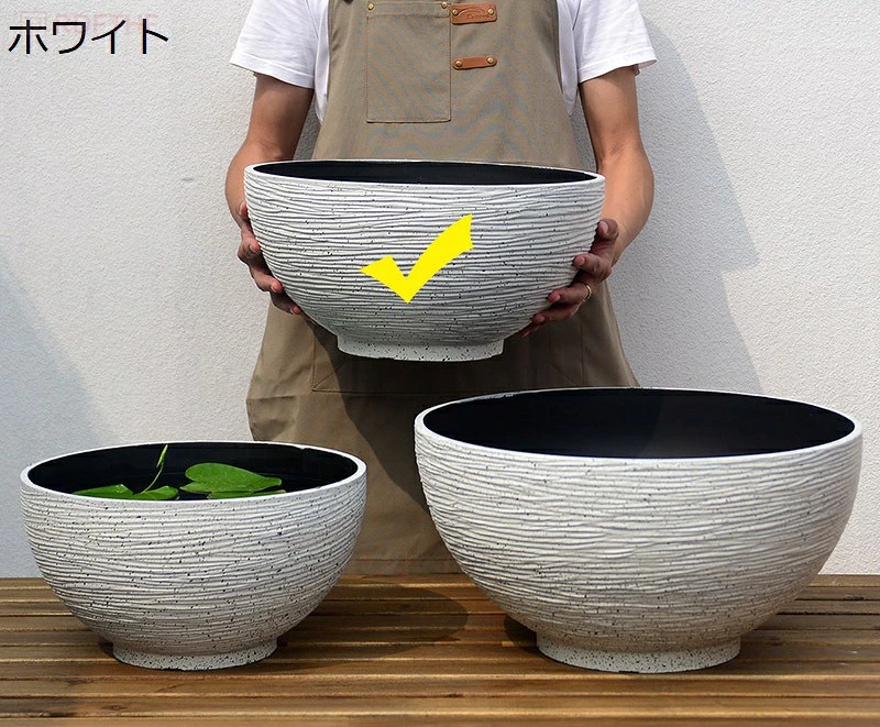 金魚鉢 大型 睡蓮鉢 屋外 メダカ鉢 ビオトープ容器 プラスチック製