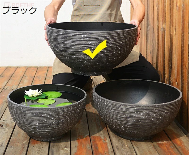 金魚鉢 大型 睡蓮鉢 屋外 メダカ鉢 ビオトープ容器 プラスチック製