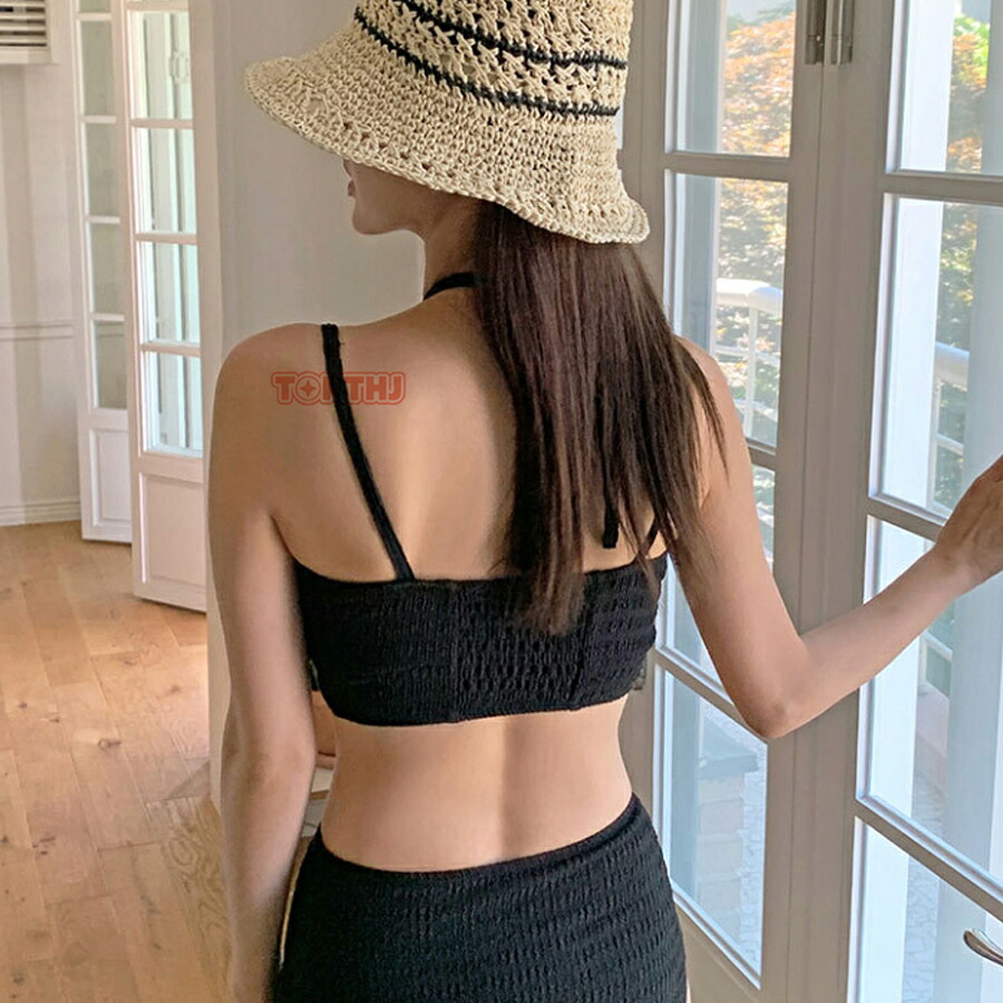 水着 レディース ビキニ セパレート バッククロス クロス紐 ハイ