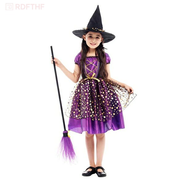 ハロウィン コスプレ 子供 女の子 魔女 悪魔 ワンピース ドレス キッズ