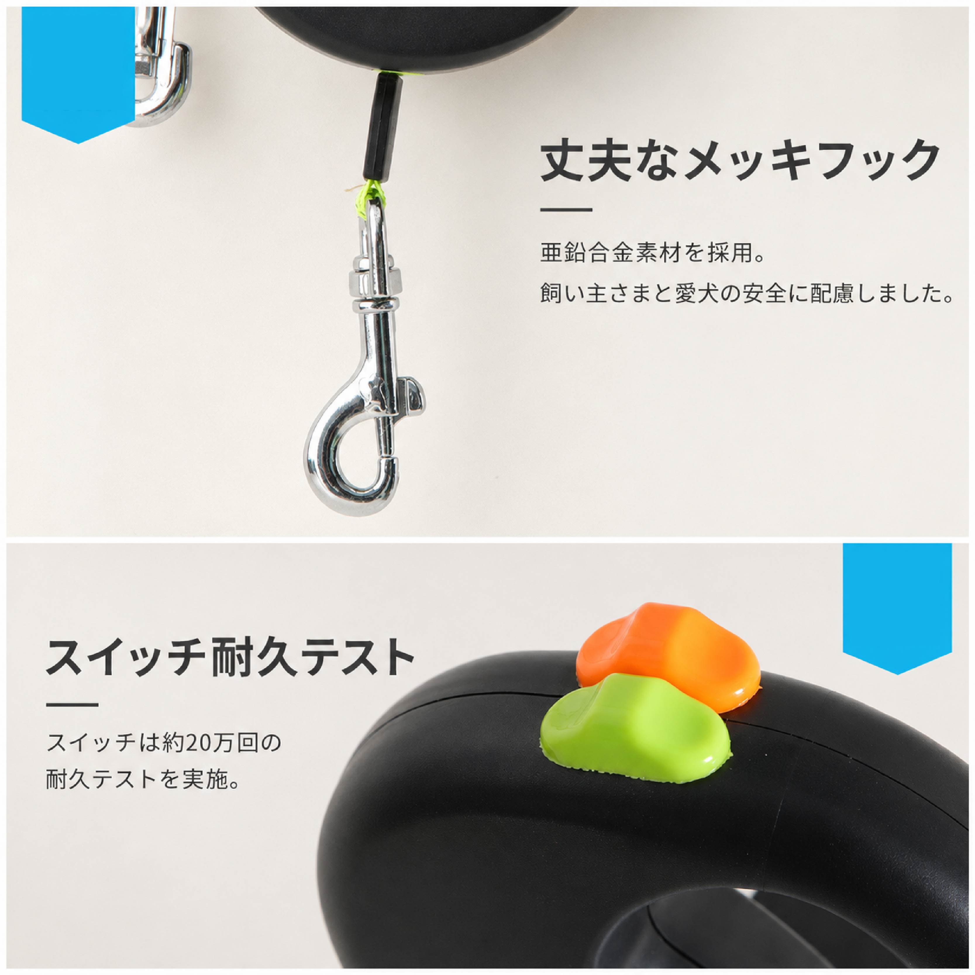 ハーネスリードセット Lee リュック付 伸縮リード 自動巻取り ストッパー付き 犬用 2頭引き伸縮リード 自動巻き取り式 ダブルリード 伸縮リード