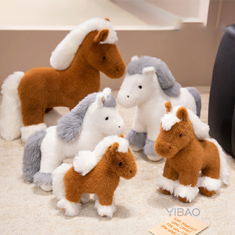 エルメス ベビー 子供 ぬいぐるみ　枕まくら　クッション　インテリア　馬　ポニー 馬 ぬいぐるみ 抱き枕 令和8年 干支 午年 リアル うま 子供 おもちゃ