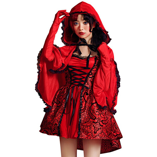 ハロウィン コスプレ 赤ずきん 2点セット 仮装 定番 衣装 大人