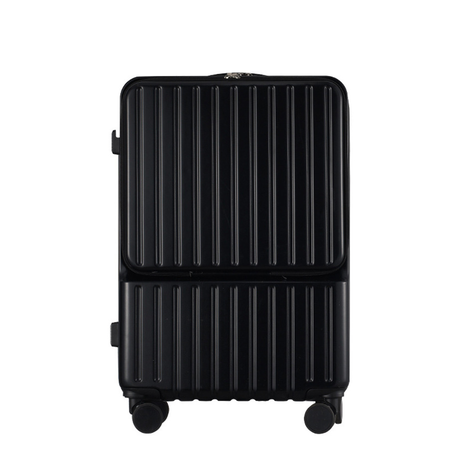 スーツケース 機内持ち込み  前開き キャリーケース Sサイズ フロントオープン 軽量 耐衝撃 USBポート カップホルダー フック搭載 キャリーバッグ Mサイズ｜aquadoor｜02