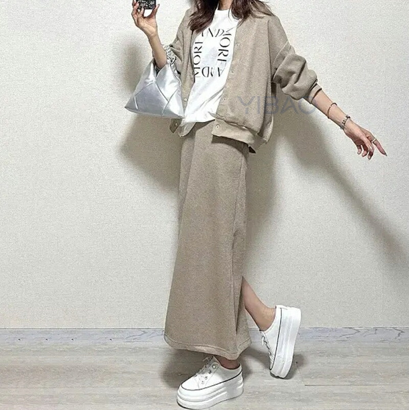 爆買い セットアップ レディース 2点セット スカート スタジャン