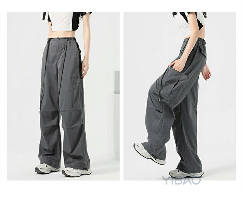 爆買い 裏起毛 ロングパンツ レディース 冬 カーゴパンツ パラシュート