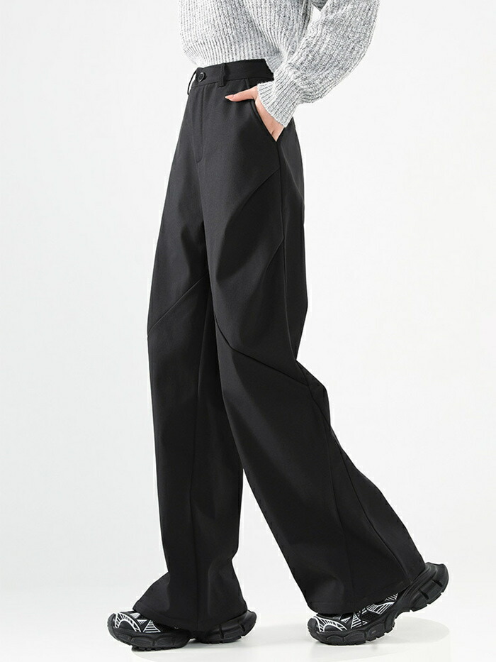 ワイドパンツ レディース 裏起毛 防風 防寒 保温 ロングパンツ 暖かい