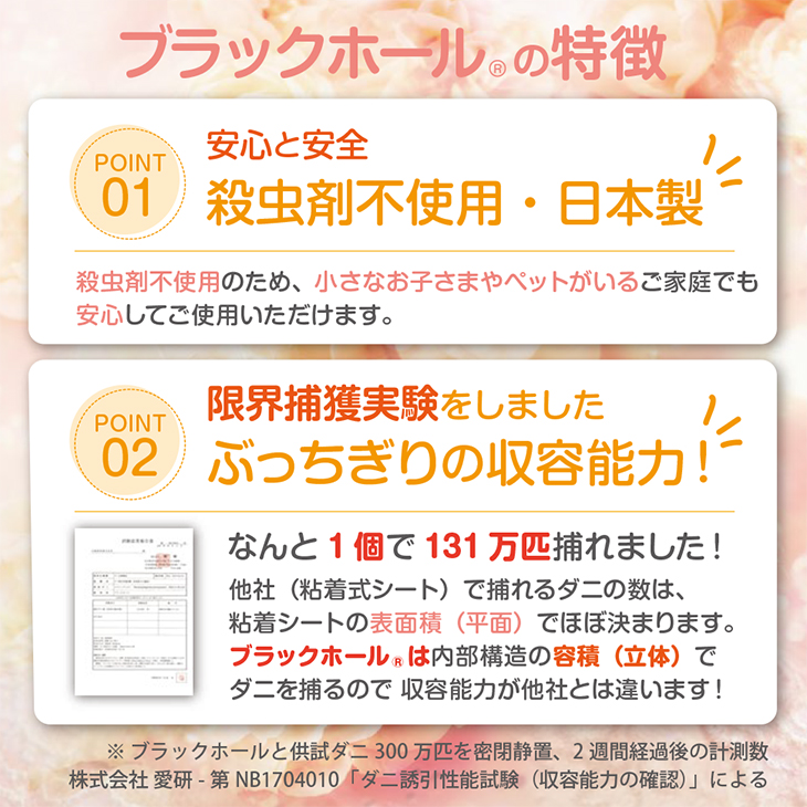 ダニ捕りシート ブラックホール
