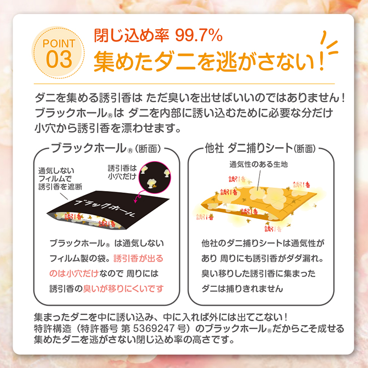 ダニ捕りシート ブラックホール