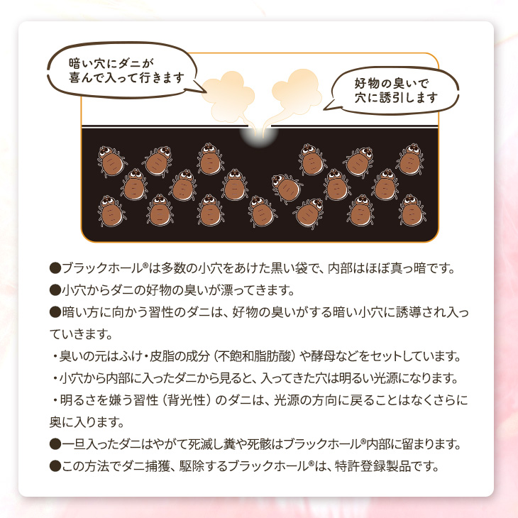 ダニ捕りシート ブラックホール