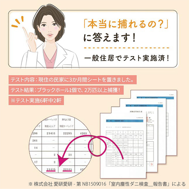 ダニ捕りシート ブラックホール