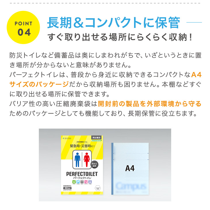 簡易トイレ 防災トイレ 非常用トイレ パーフェクトイレ