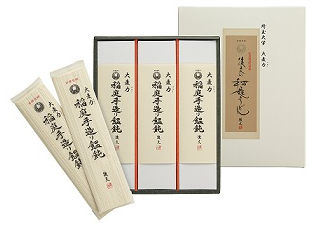 後文の稲庭うどん　3箱 （1箱に150ｇ×2束入り）｜arakawa-tsuhan