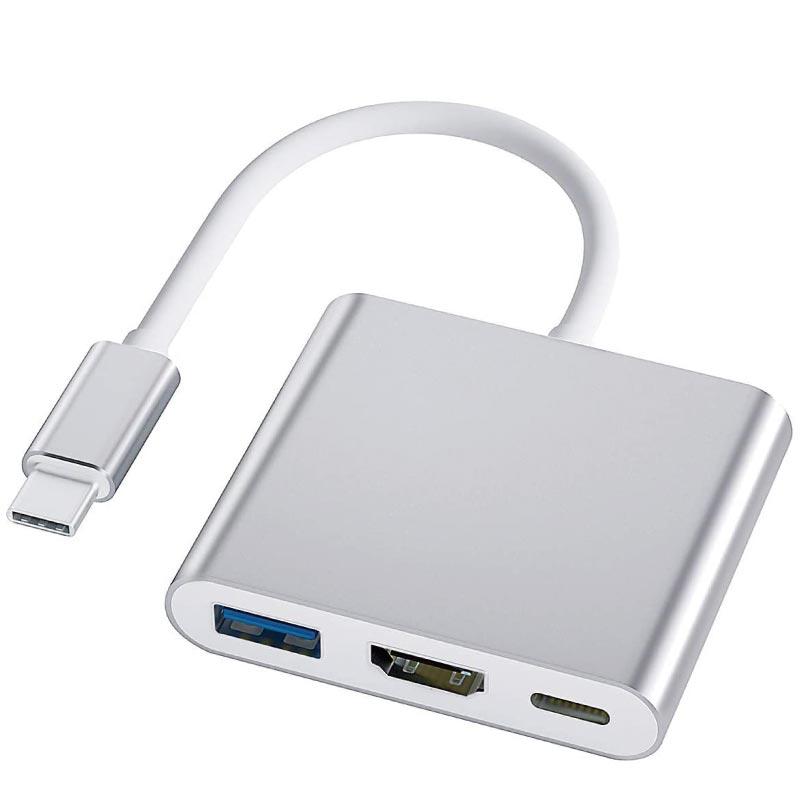 Type-C 変換アダプター HDMI 3in1 タイプC 4K Mac Windows タブレット 耐久 断線 防止 USB3.0 PD充電 変換器 変換ケーブル｜arakawa5656｜02