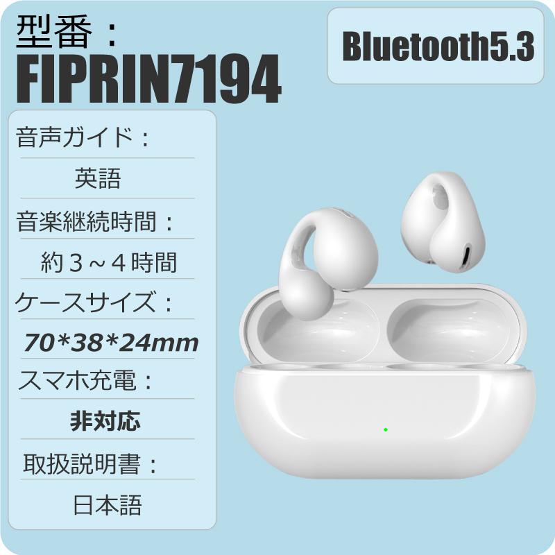 ワイヤレスイヤホン Bluetooth5.3 FIPRIN 7334 コンパクト 高音質 重低音 防水 スポーツ iPhone 15 14 Android ブルートゥース 最新型｜arakawa5656｜03
