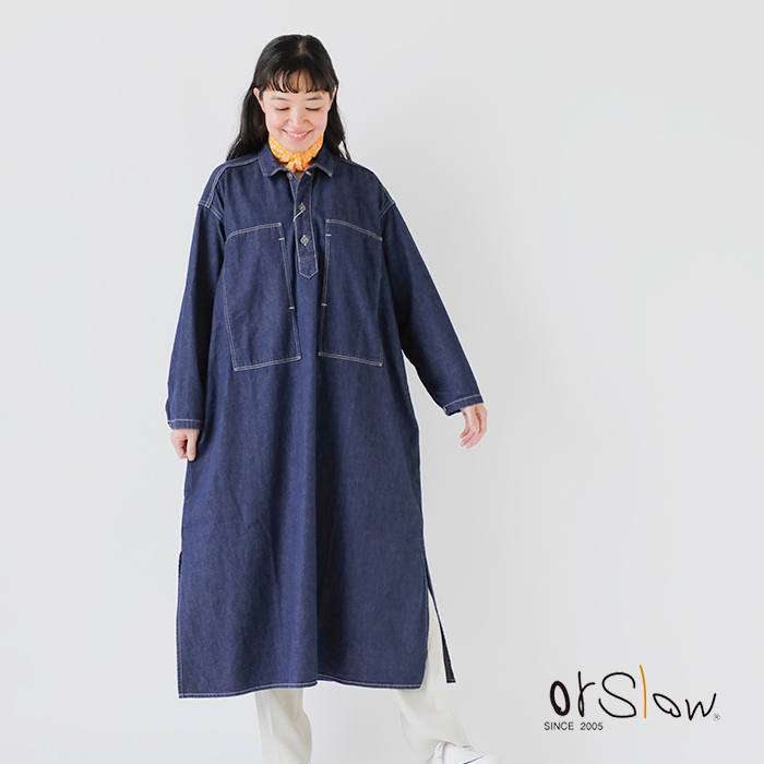 orSlow（オアスロウ） デニム プルオーバー ドレス PULLOVER DENIM