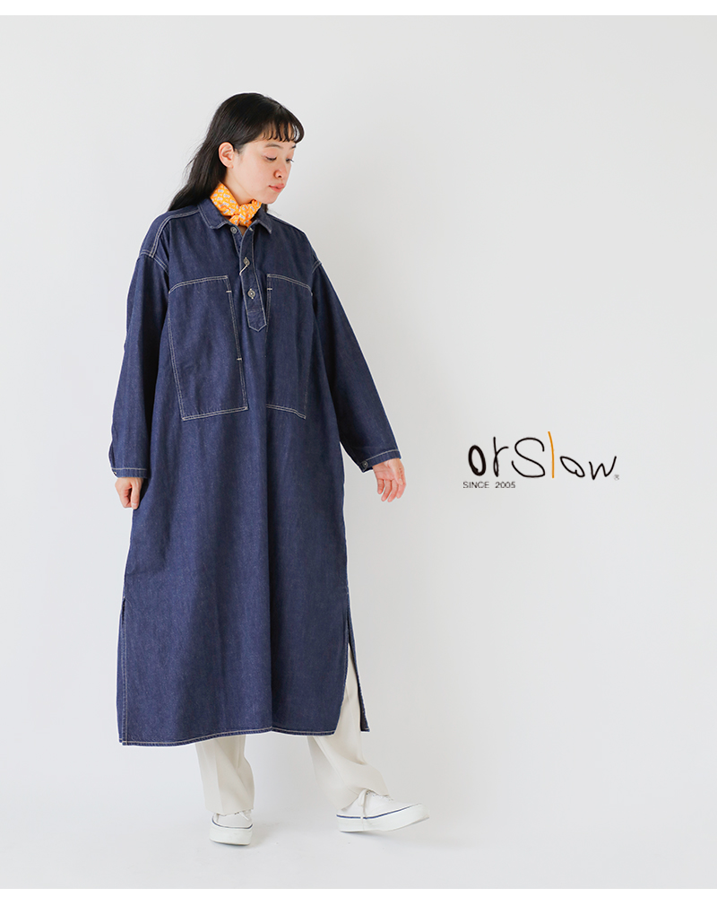 orSlow（オアスロウ） デニム プルオーバー ドレス PULLOVER DENIM