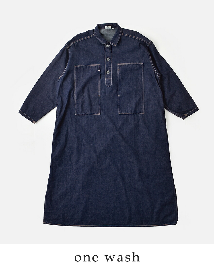 orSlow（オアスロウ） デニム プルオーバー ドレス PULLOVER DENIM