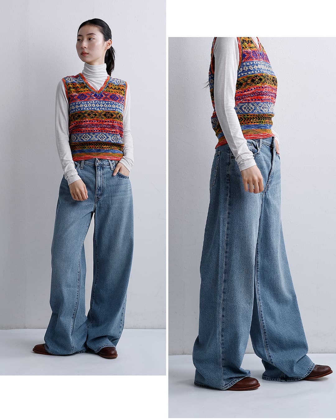Levi's（リーバイス） Levi's デニム ワイドパンツ CINCH WIDE LEG