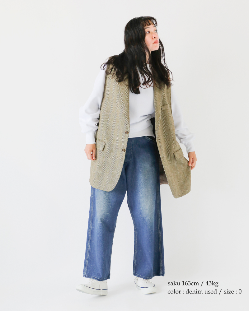 or slow(オアスロウ)デニムワイドフィット30sペインターパンツ01-5126-same1