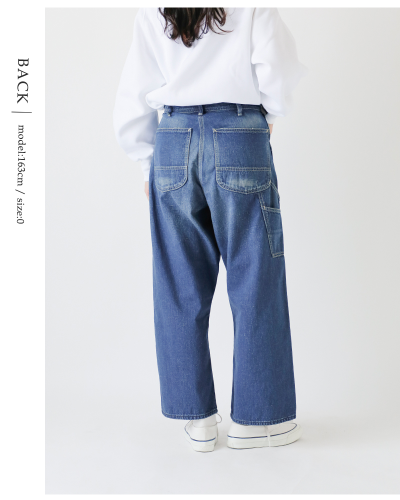or slow(オアスロウ)デニムワイドフィット30sペインターパンツ01-5126-same1
