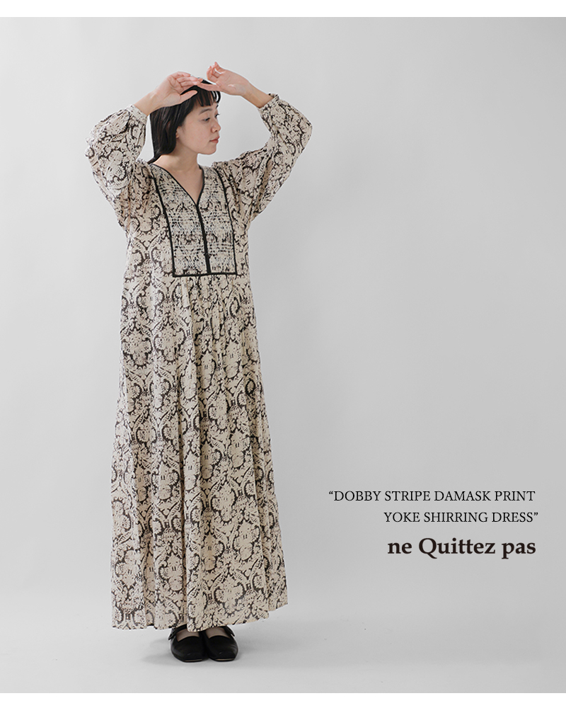 NE QUITTEZ PAS! ne Quittez pas ヌキテパ ドビー ストライプ
