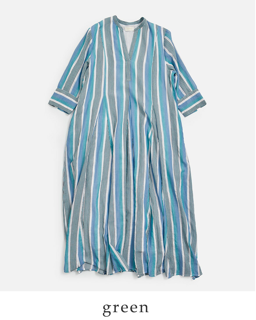 ヌキテパ ne Quittez pas コットンボイル ストライプ ワンピース Cotton Voile Stripe Panel Dress 010462pa3 レディース 秋冬 2026aw新作 爆買