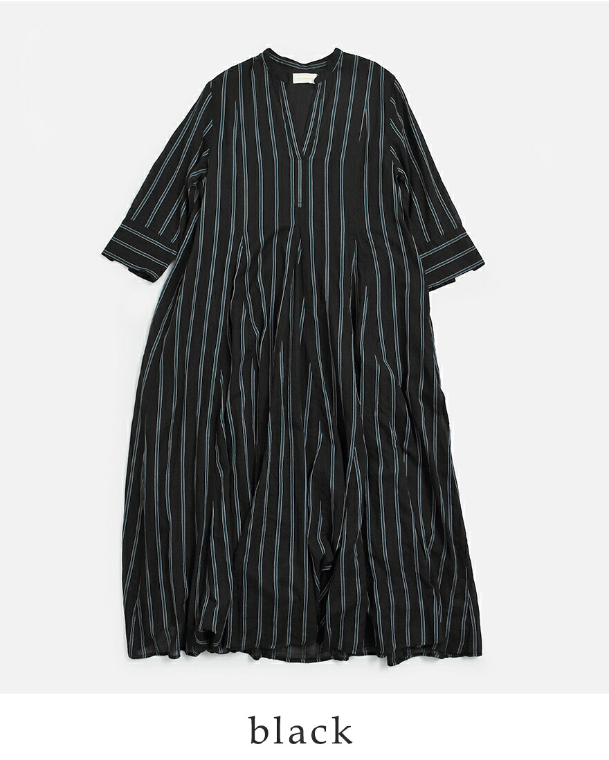 ヌキテパ ne Quittez pas コットンボイル ストライプ ワンピース Cotton Voile Stripe Panel Dress 010462pa3 レディース 秋冬 2026aw新作 爆買
