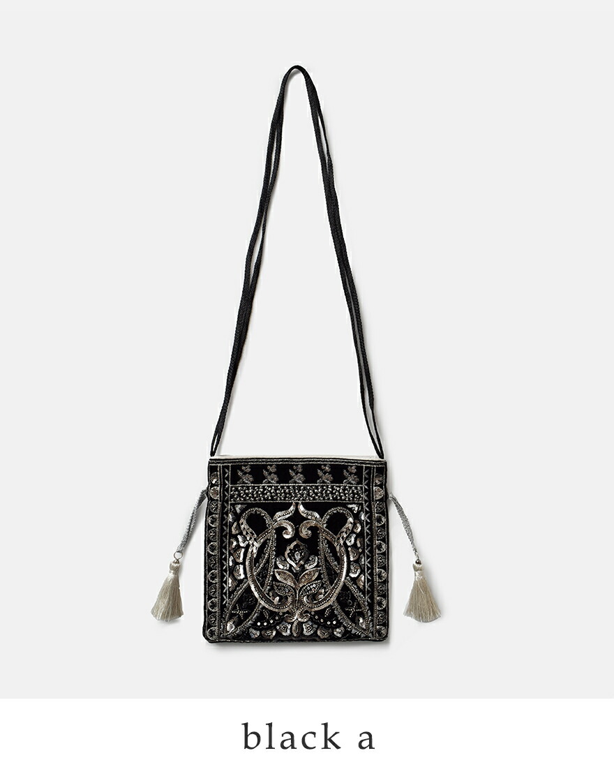 【新品・未使用】ヌキテパ　ショルダーバッグ EMBROIDERY SHOULDER BAG | NE QUITTEZ