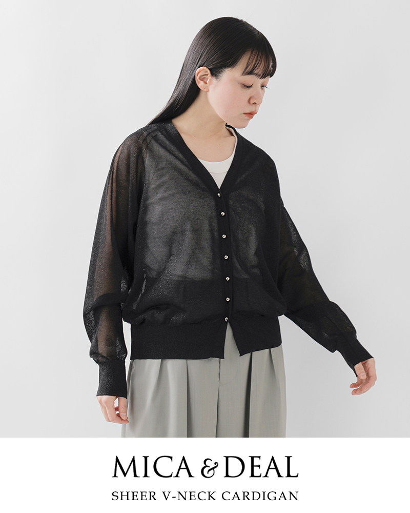 MICA&DEAL 【50%OFF】マイカアンドディール シアー Vネック