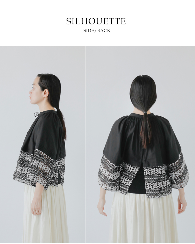 新品タグ付　Sara mallika サラマリカ レース　ブラウス　トップス Sara mallika サラマリカ レースギャザートップス（シャツ