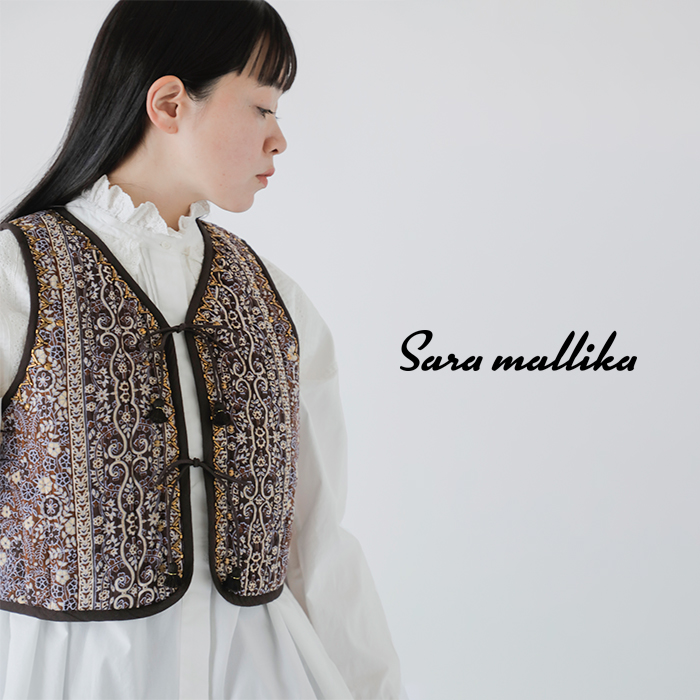 sara mallika（サラ マリカ） コットン ジャガード フラワー プリント