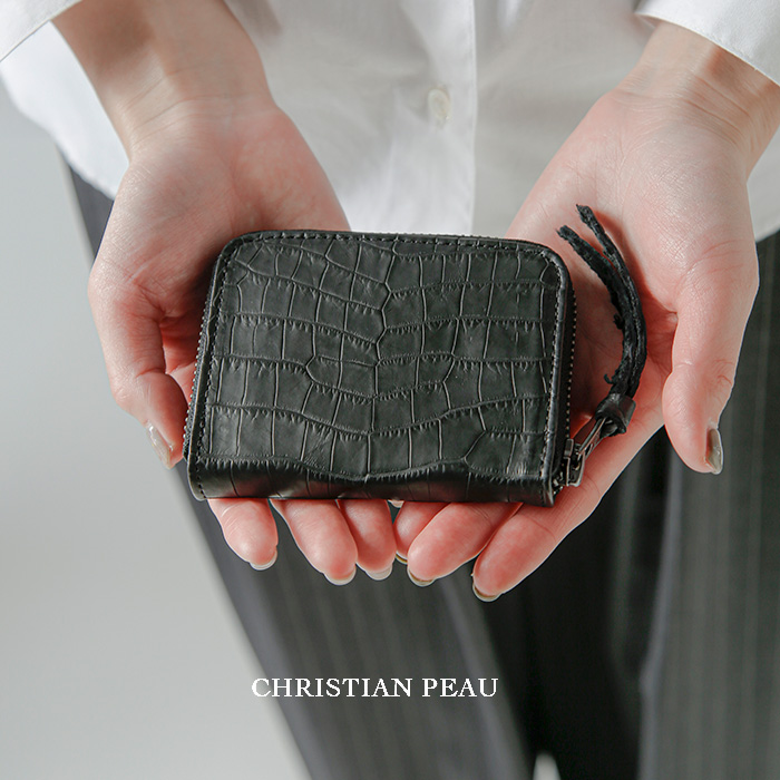 CHRISTIAN PEAU（クリスチャンポー） クロコダイルレザー ウォレット S