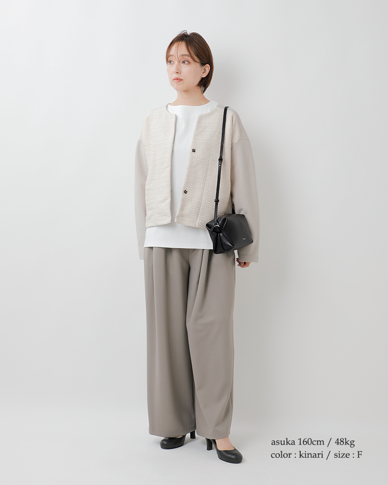 NOMBRE IMPAIR ノンブルアンペール  ケーブルコンビ フロント 切替 カーディガン 01-1-08-216-5-2-kr 2025aw新作 レディース ☆☆ クーポン対象 ombre（オンブル） セール【30%OFF】ノンブルアンペール NOMBRE IMPAIR