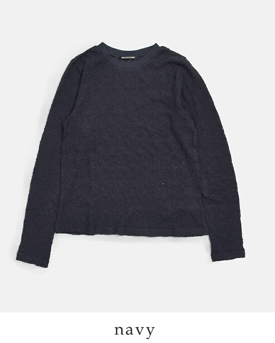 mizuiroind（ミズイロインド） レース クルーネック Tシャツ 1-210080 レディース : aranciato ヤフー店 ...