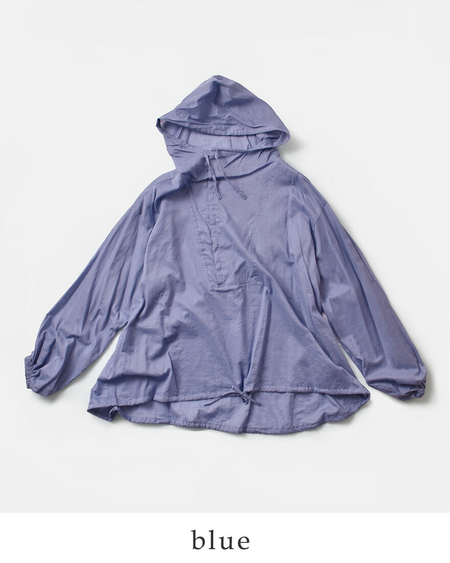 mizuiroind（ミズイロインド） コットン ローン フーデッド シャツ 1