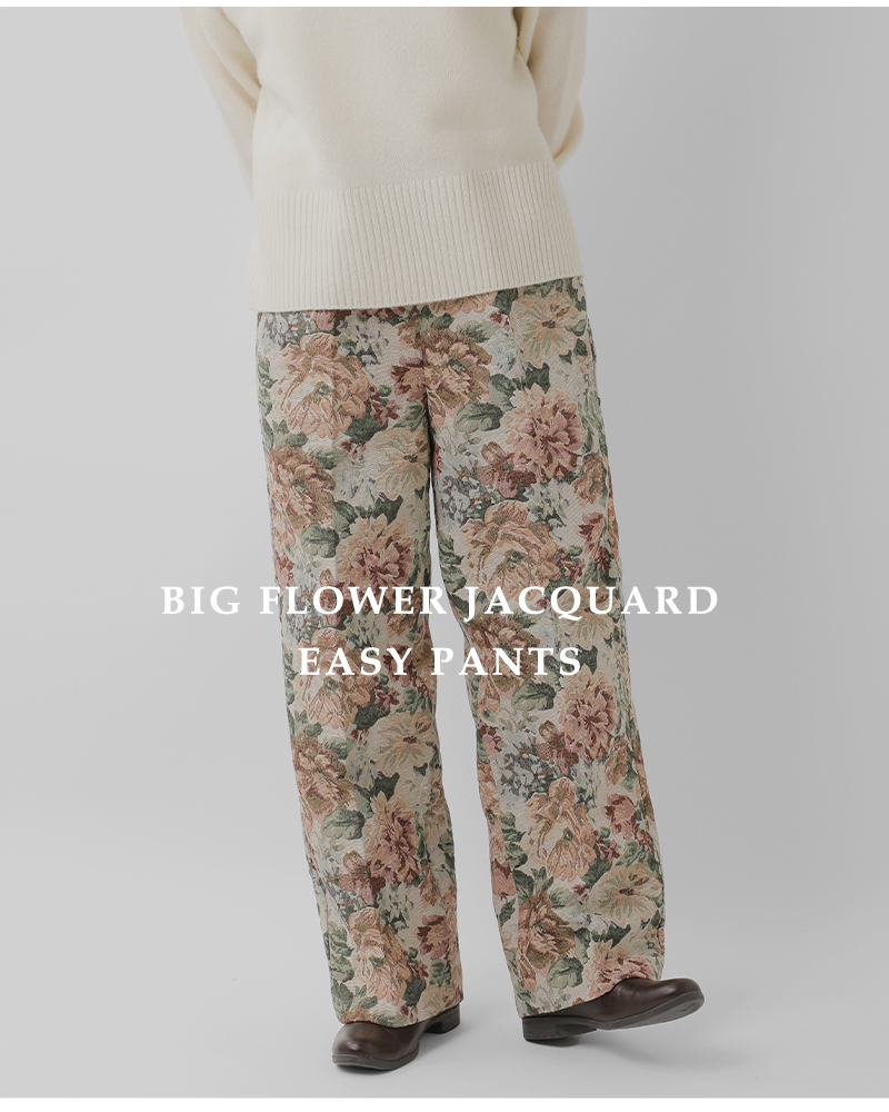 FIL DE FER（フィルデフェール） ビッグフラワー ジャガード イージー