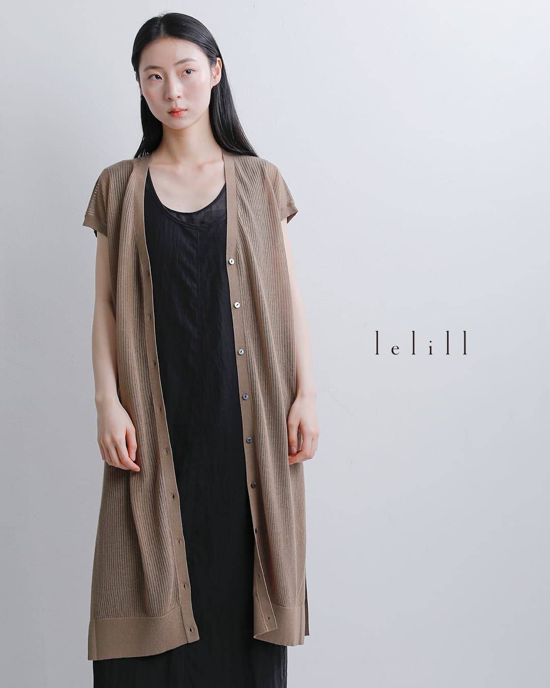 lelill(レリル)シアーテレコ フレンチ カーディガン 11631013