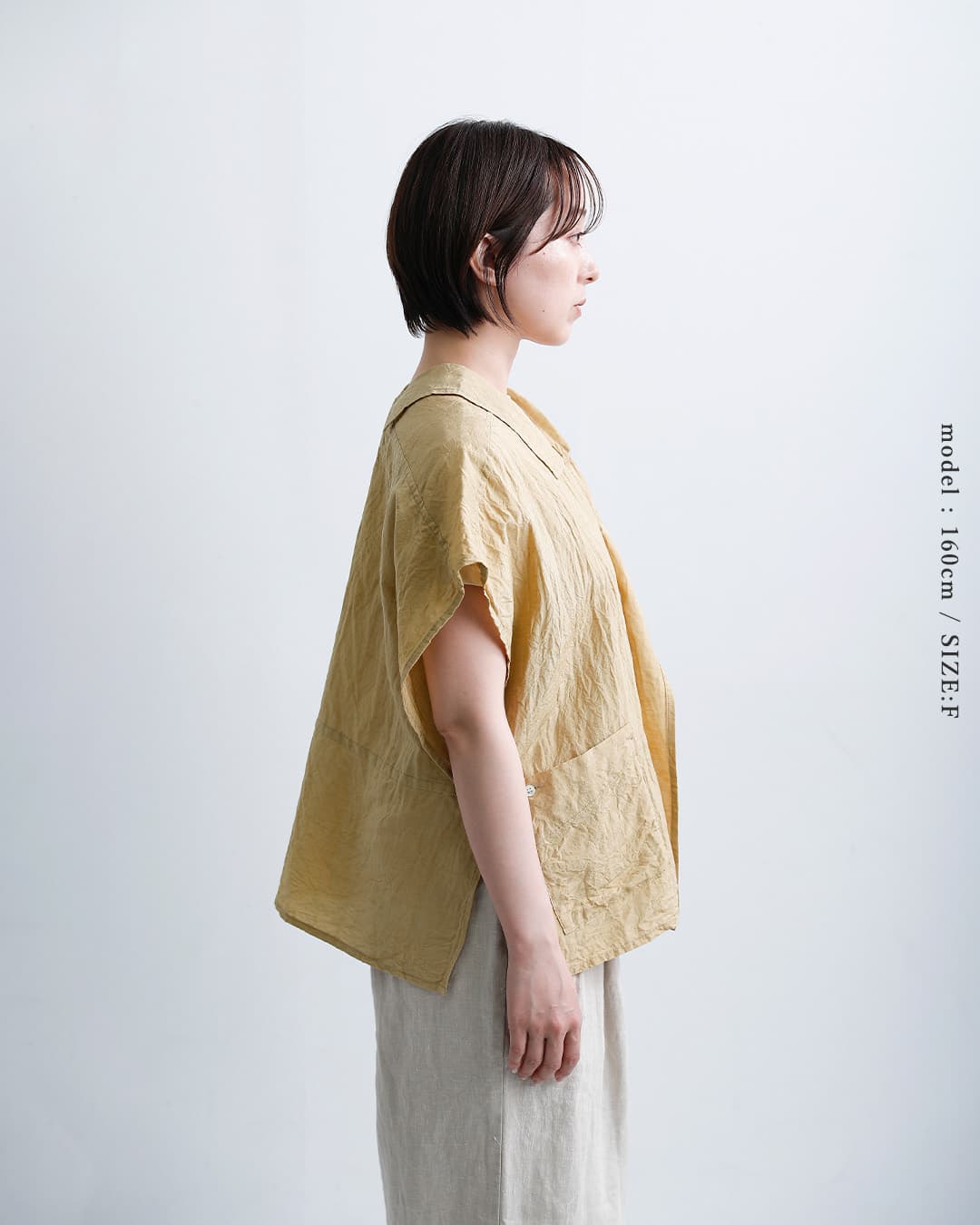 未使用美品 ブラスブラムVlas Blomme リネンアクセサリー Vlas Blomme（ヴラスブラム） シルクリネンコットン ヴィンテージ